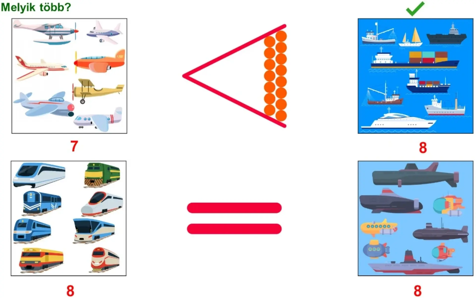 Melyik a kevesebb vagy több? - Interaktív tananyag részlet