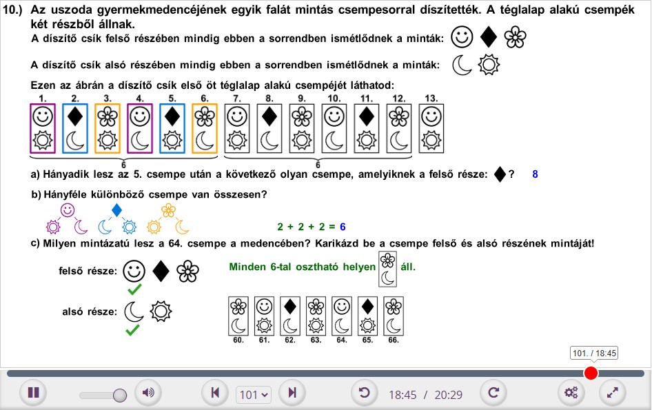 4. osztályos felvételi matematika 10. feladat